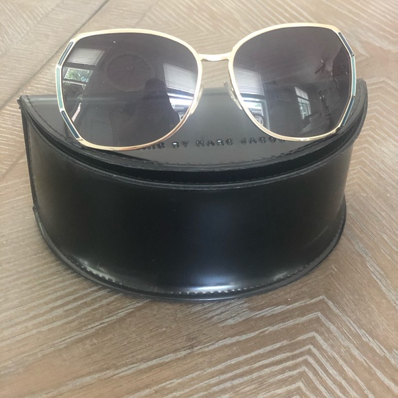 Marc Jacobs Gold Sunglasses - Picture 1 of 3